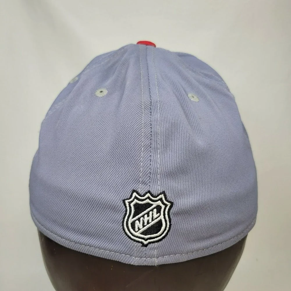Reebok Faceoff Minnesota Wild Flex Fitted Hat L/XL Gray Red
